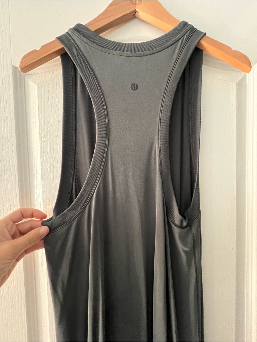 lululemon athletica Women's Grey Racerback Tank Dress